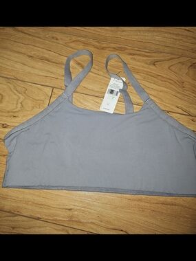 Natori Light Gray Kids Seamless Crop Bralette